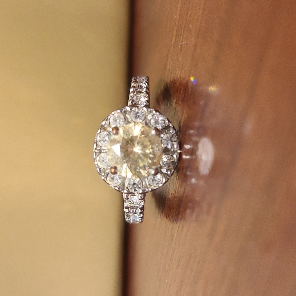 Sterling Silver Topaz Stone Ring